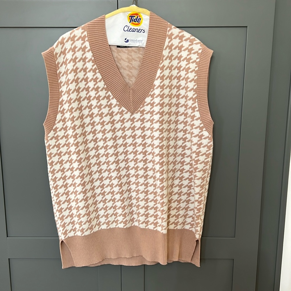 {Simplee}Women’s OS Mauve/White Veck Vest